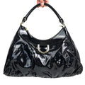 GUCCI MONOGRAM LEATHER ABBEY BAG