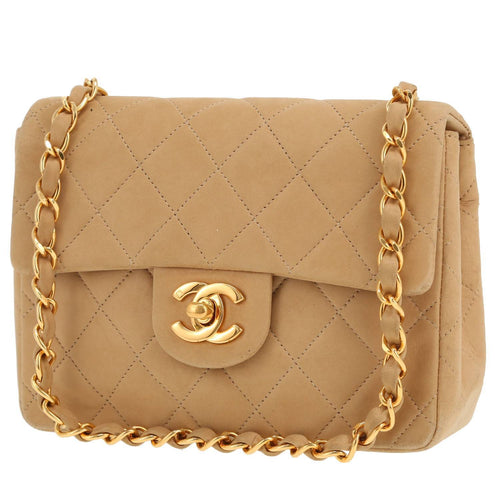 Chanel Mini Timeless shoulder bag in beige Veau velours