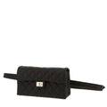 Chanel Pochette ceinture clutch-belt in black grained leather