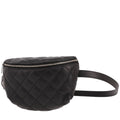 Chanel Pochette ceinture clutch-belt in black quilted leather