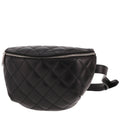 Chanel Pochette ceinture clutch-belt in black quilted leather