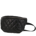 Chanel Pochette ceinture clutch-belt in black quilted leather