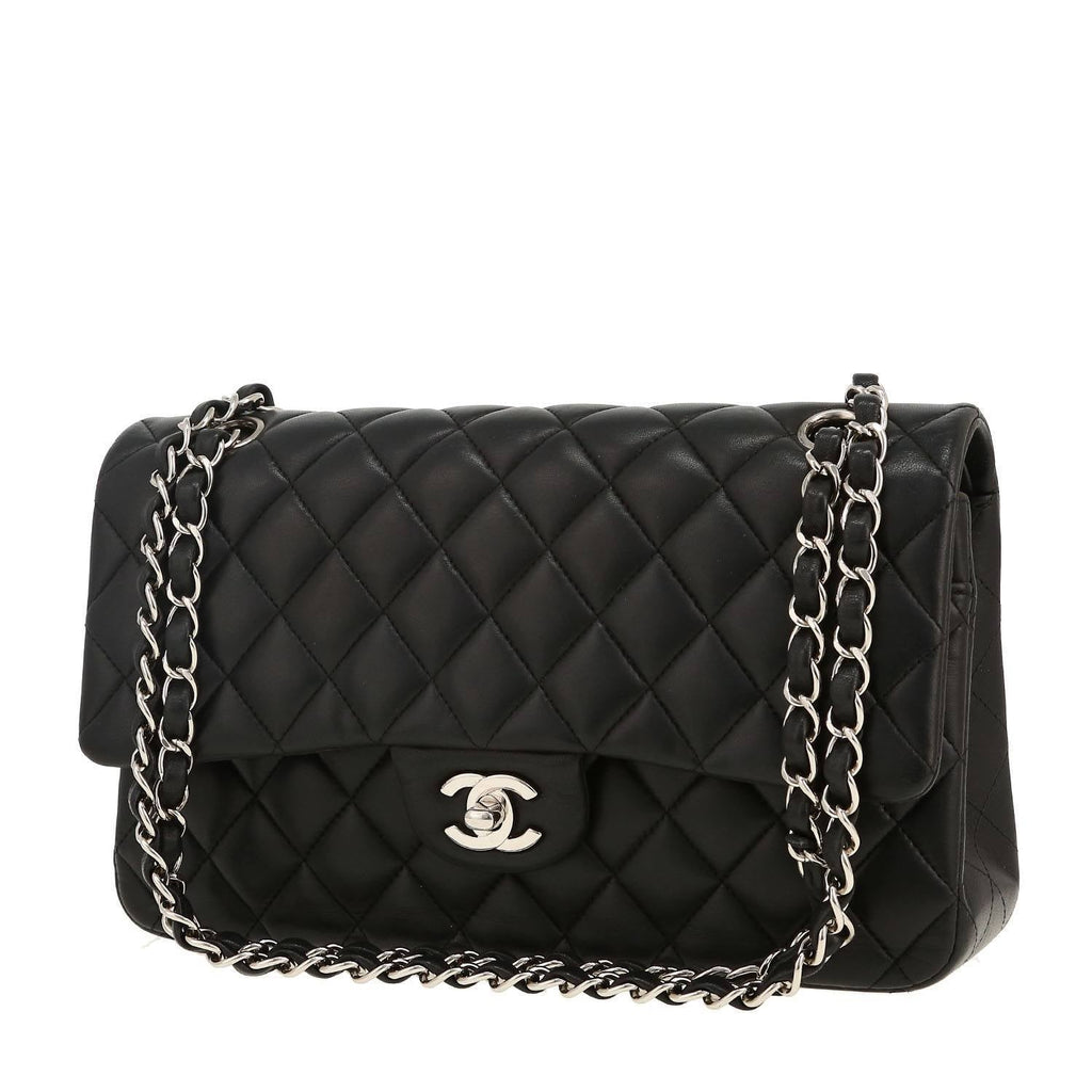 Chanel Timeless Classic handbag in black quilted leather