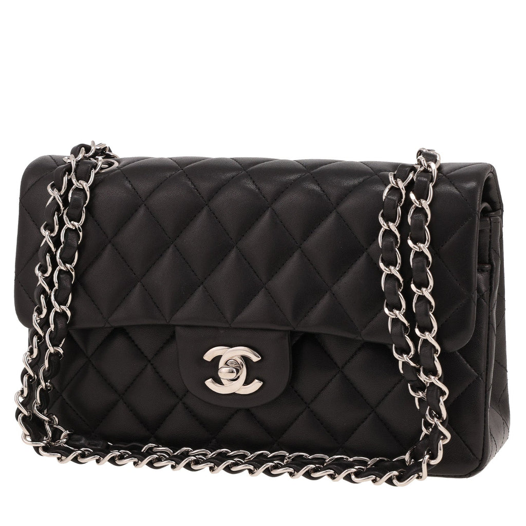 Chanel Timeless Petit shoulder bag in black quilted leather