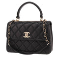 Chanel Trendy CC shoulder bag in black quilted leather