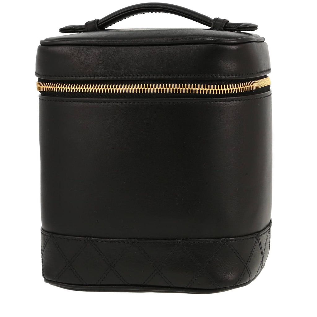 Chanel Vanity vanity case in black leather