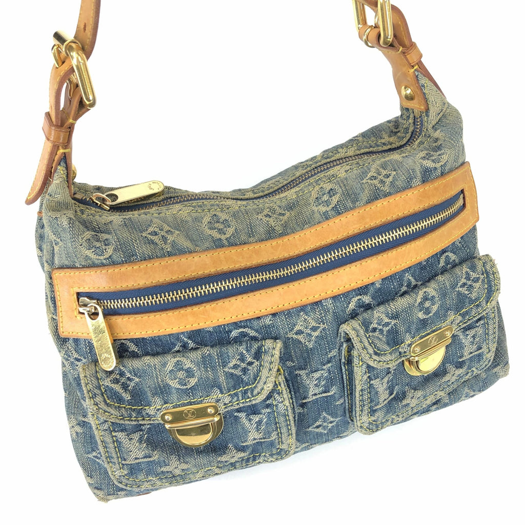 LOUIS VUITTON BAGGY PM DENIM SHOULDER BAG