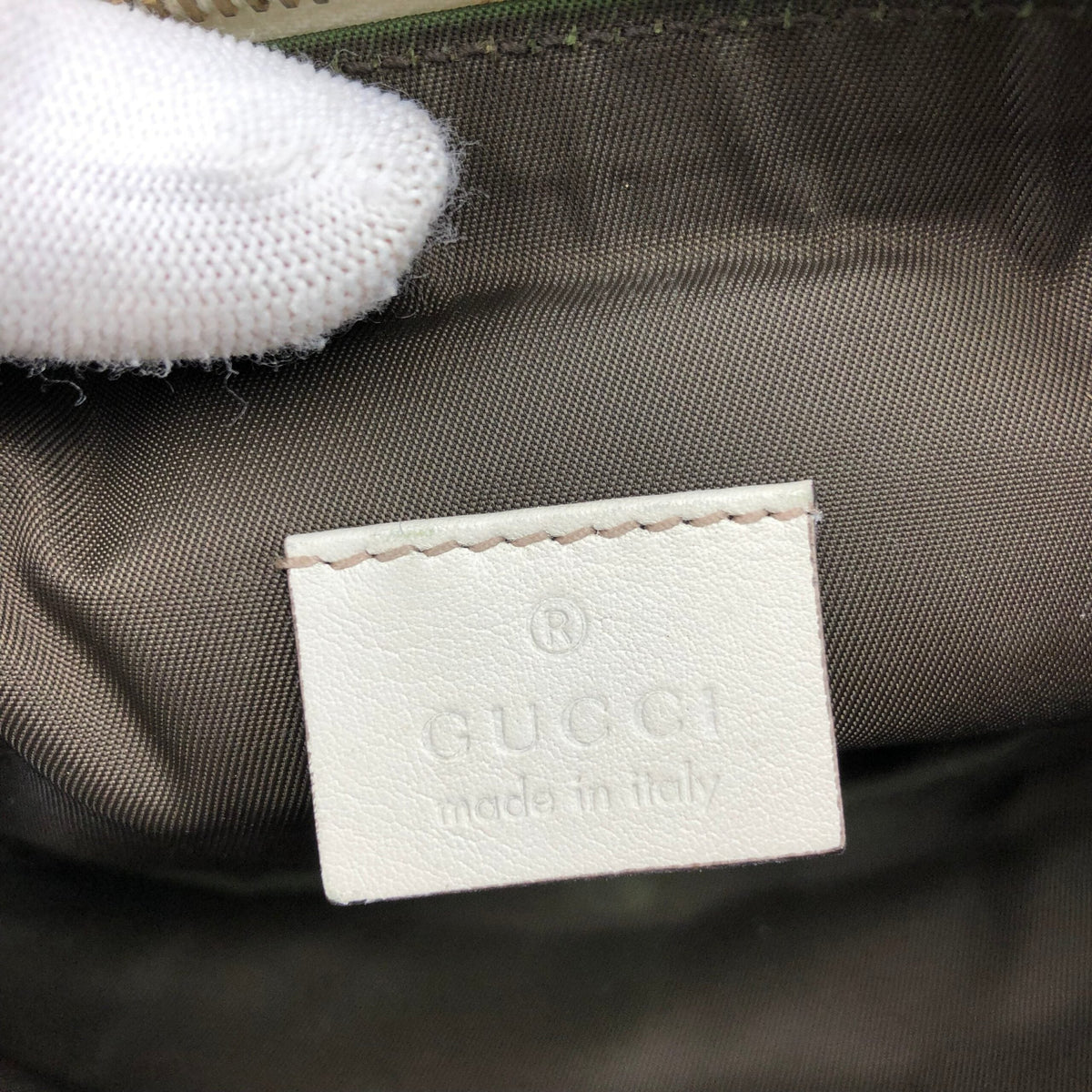 GUCCI MONOGRAM SHOULDER BAG