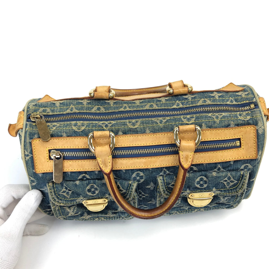 LOUIS VUITTON NEO SPEEDY DENIM BAG