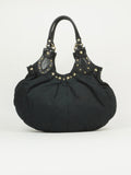 GUCCI MONOGRAM STUDDED PELHAM BAG
