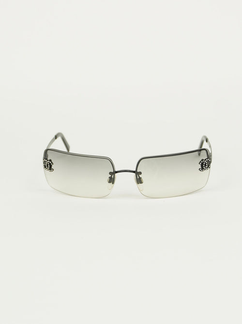 CHANEL RHINESTONE SUNGLASSES