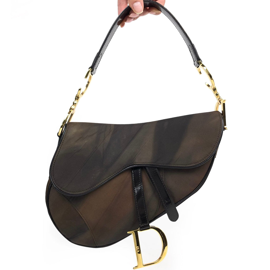 CHRISTIAN DIOR WATERCOLOUR SADDLE BAG