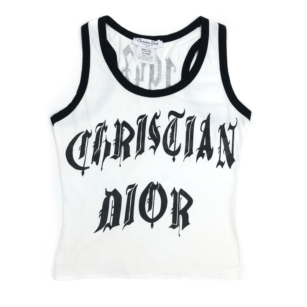 CHRISTIAN DIOR GOTHIC PRINT TOP