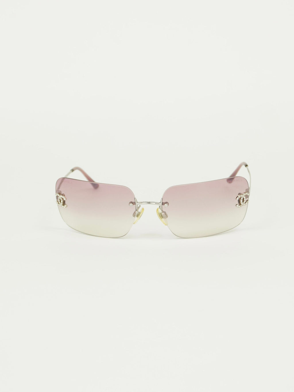 CHANEL RIMLESS RHINESTONE SUNGLASSES