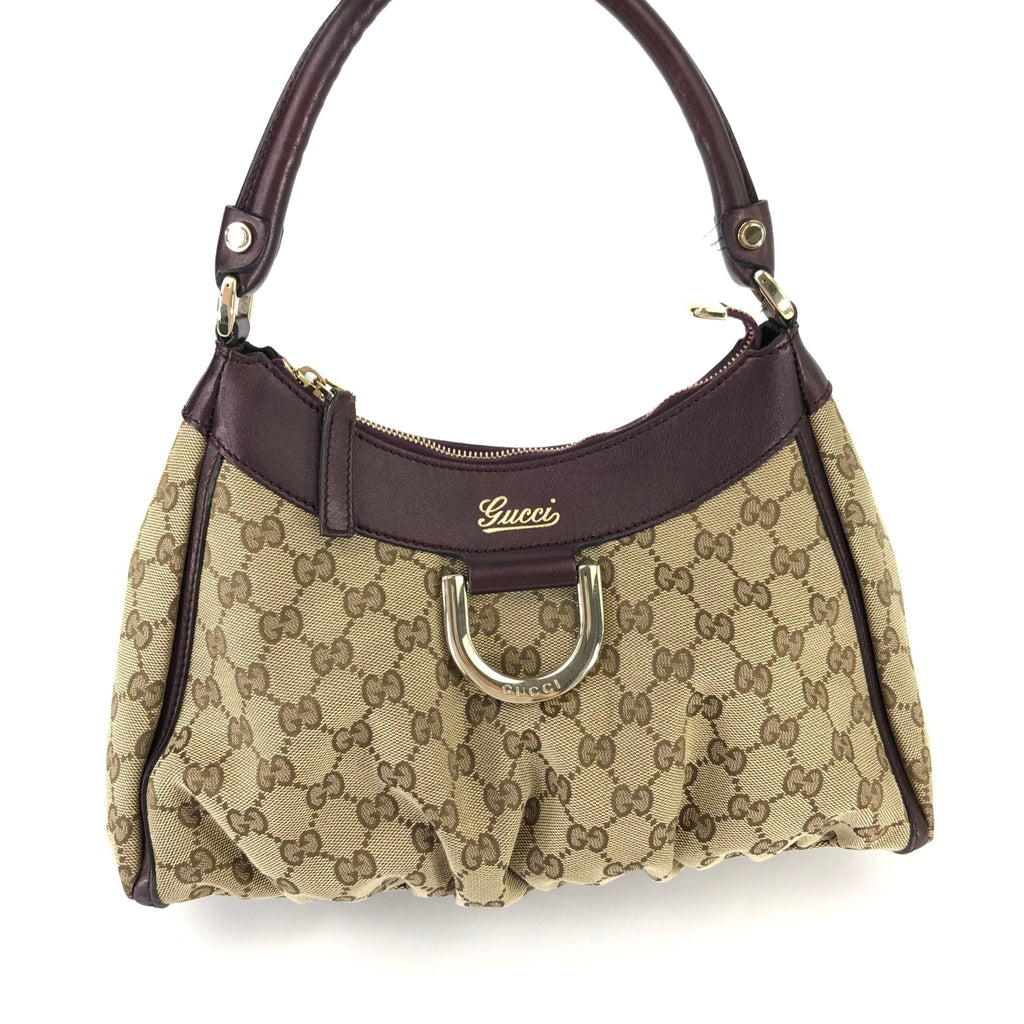 GUCCI ABBEY MONOGRAM SHOULDER BAG