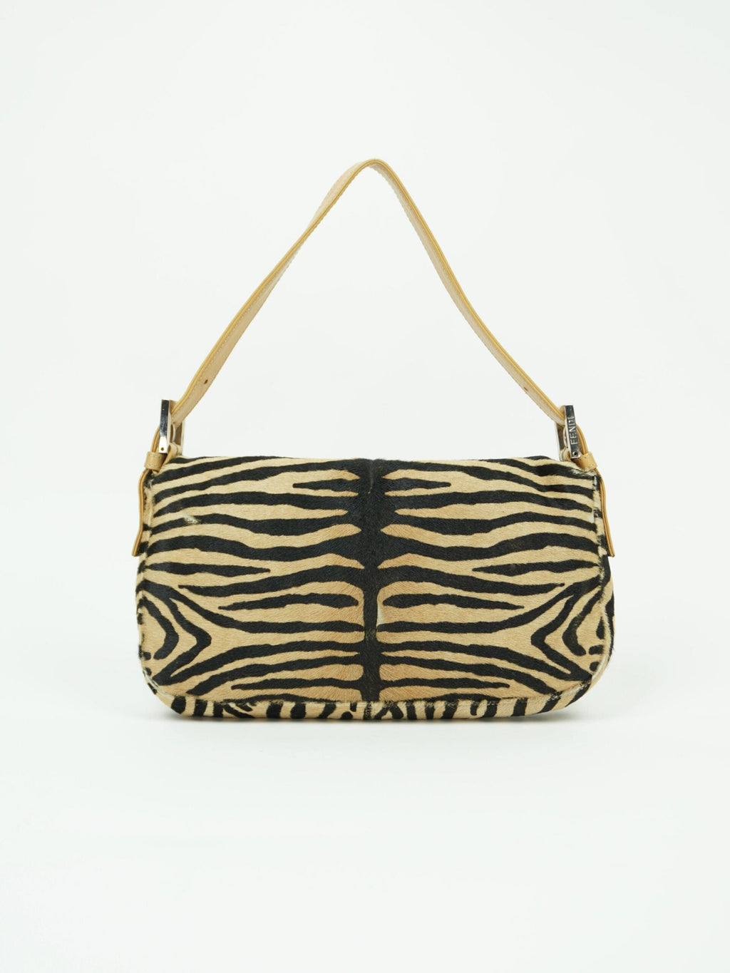 FENDI CALF HAIR ZEBRA BAGUETTE