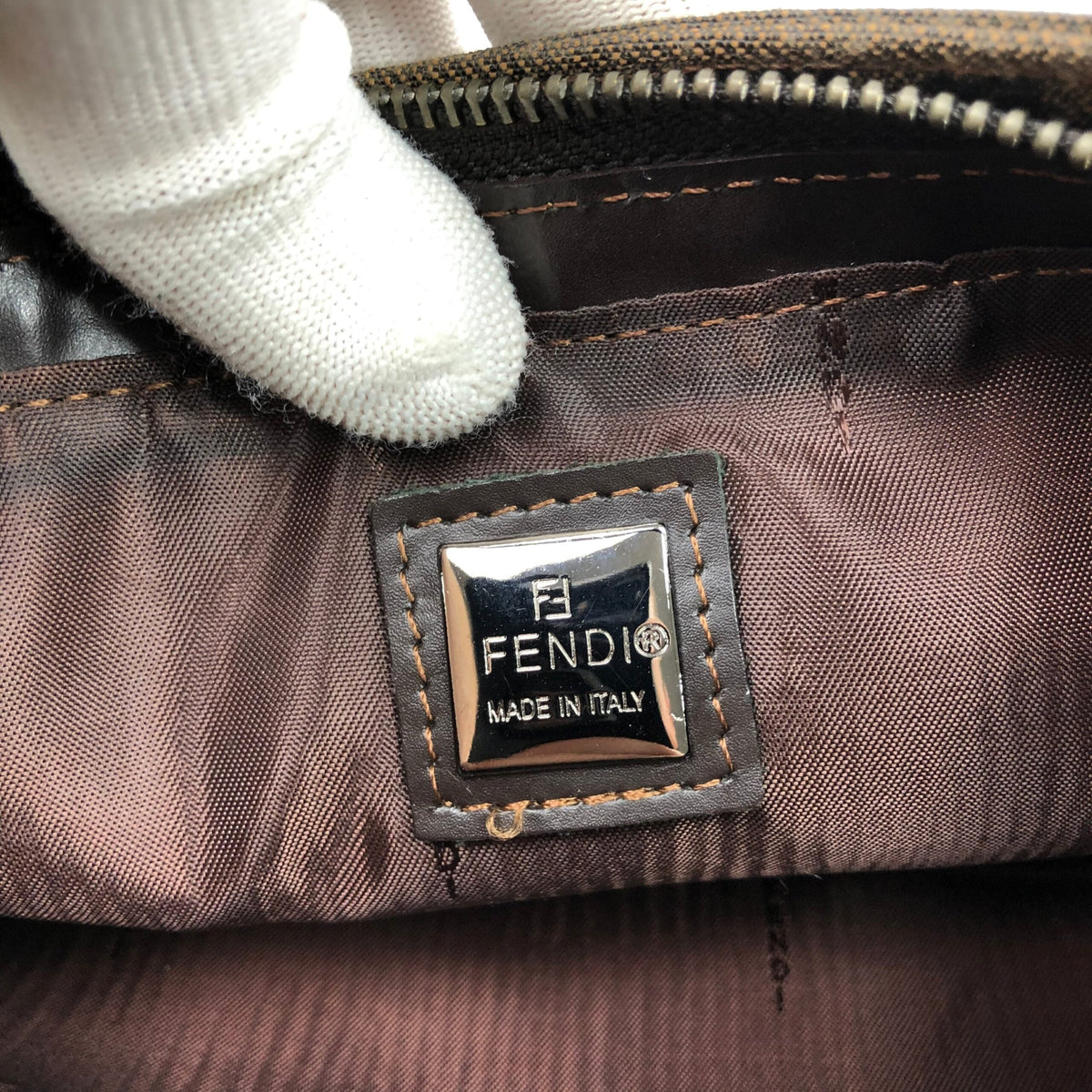 FENDI ZUCCA SHOULDER BAG