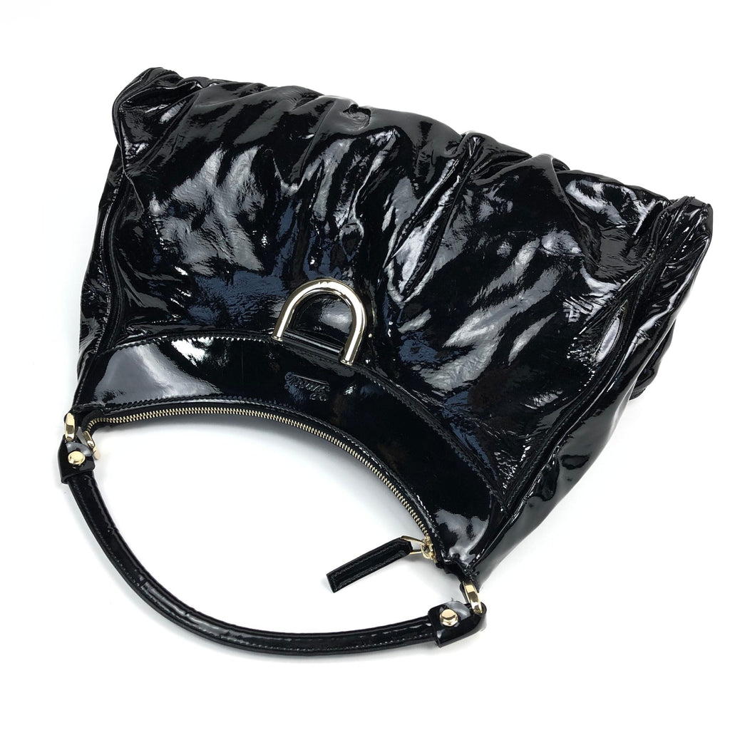 GUCCI MONOGRAM LEATHER ABBEY BAG