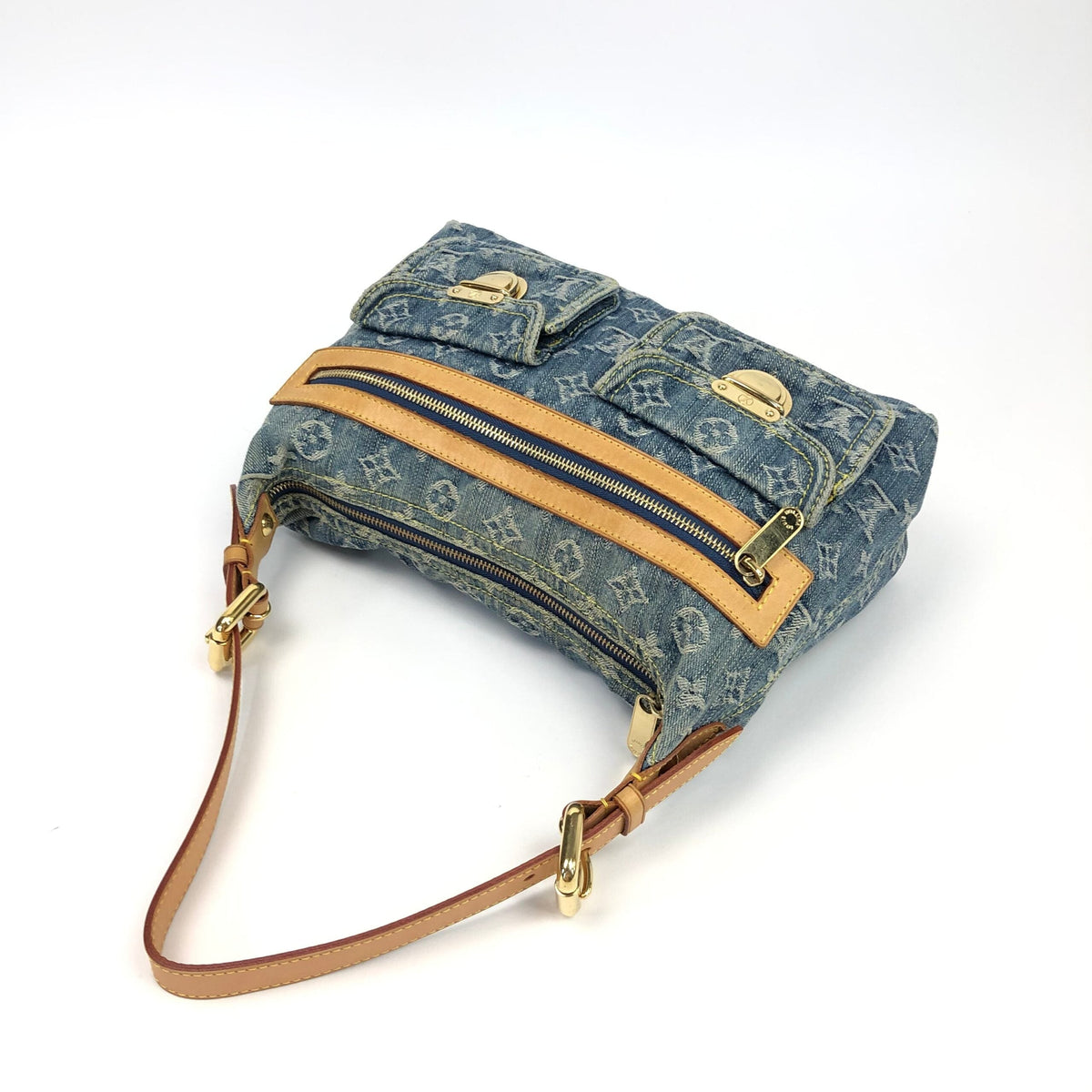 LOUIS VUITTON BAGGY PM DENIM SHOULDER BAG