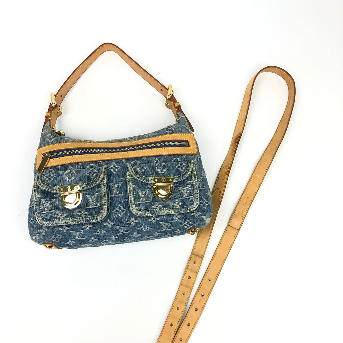 LOUIS VUITTON BAGGY PM DENIM SHOULDER BAG