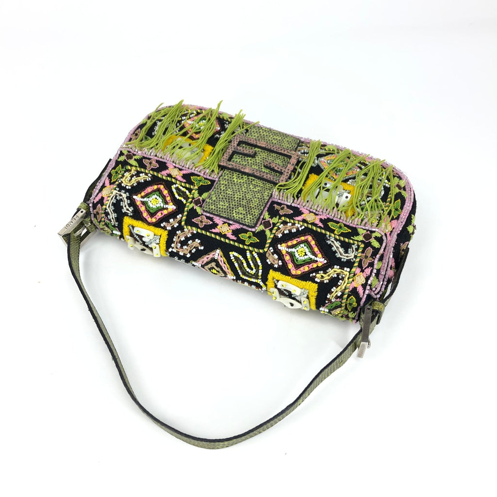 FENDI BEADED BAGUETTE BAG