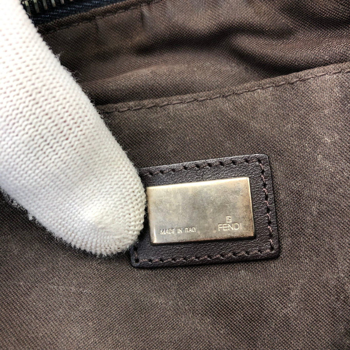 FENDI DENIM ZUCCA SHOULDER BAG