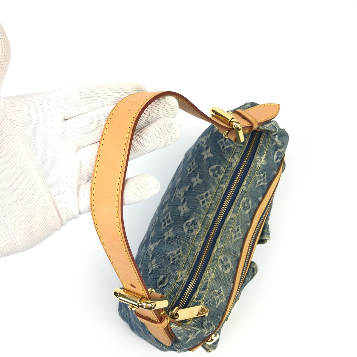 LOUIS VUITTON BAGGY PM DENIM SHOULDER BAG