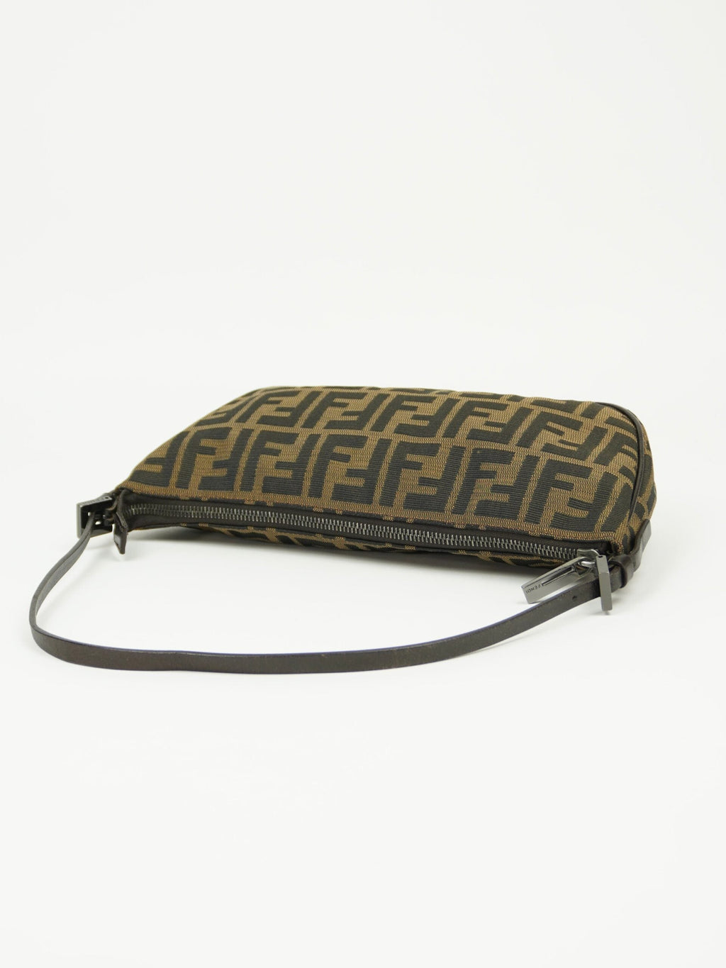 FENDI ZUCCA CRESCENT SHOULDER BAG