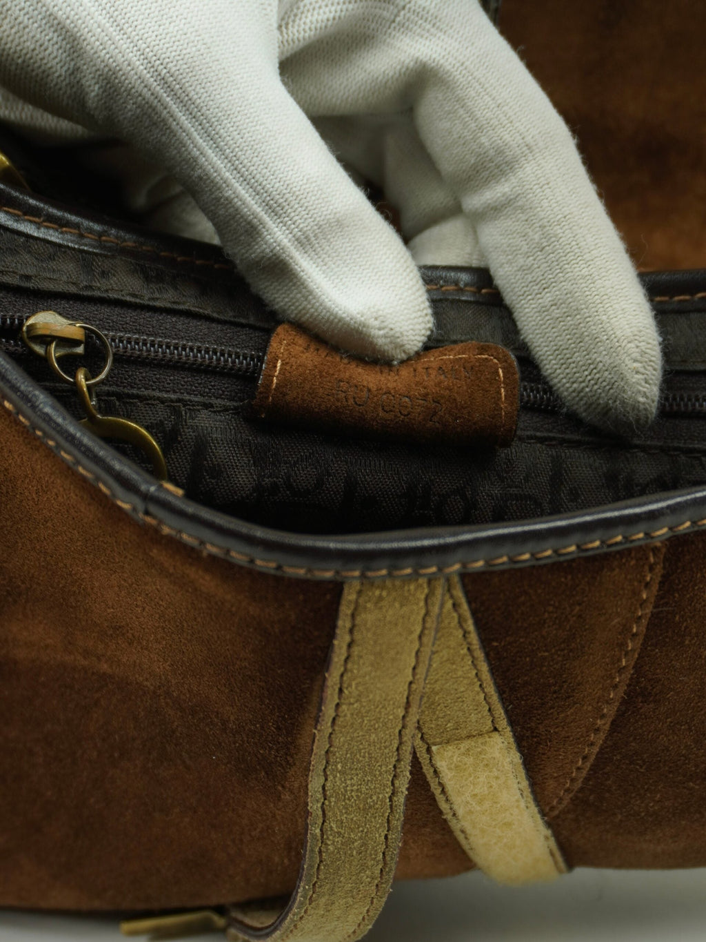 CHRISTIAN DIOR PONY HAIR SADDLE BAG