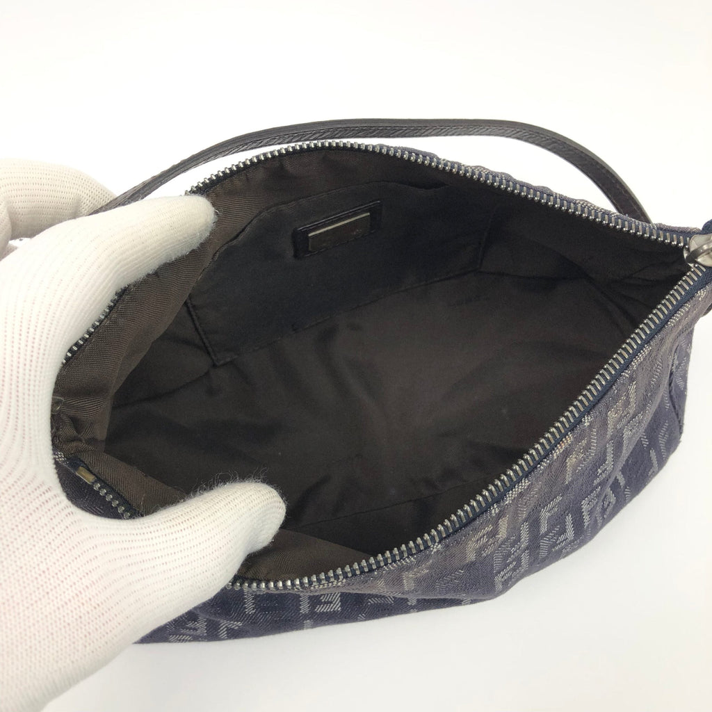 FENDI DENIM ZUCCA SHOULDER BAG