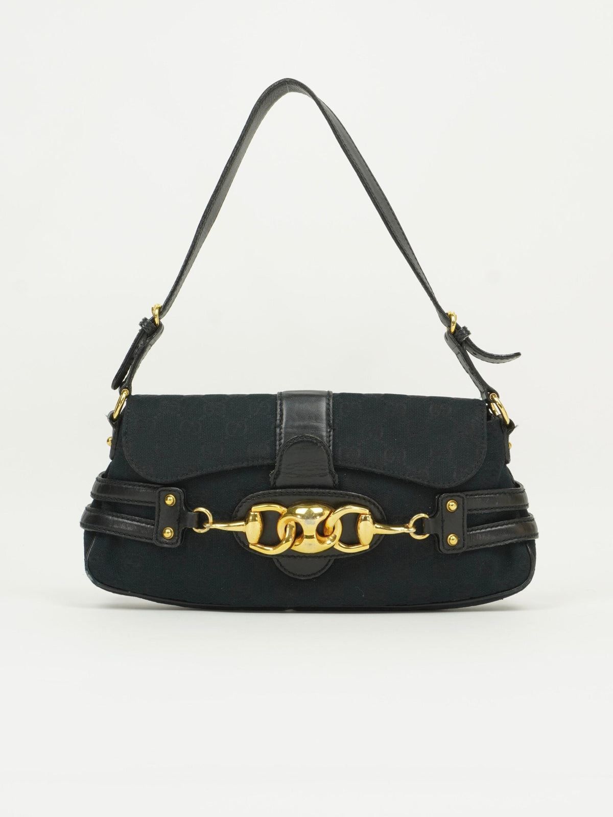 GUCCI MONOGRAM HORSEBIT BAG