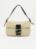 FENDI CROCHET BAGUETTE WITH DIAMANTÉ BUCKLE