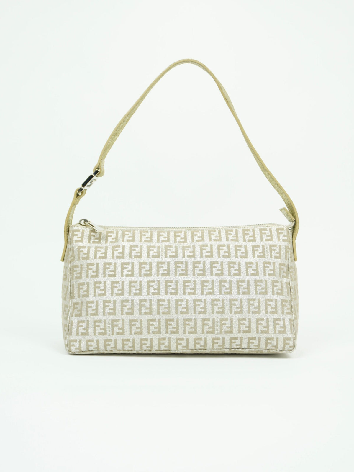 FENDI ZUCCA SHIMMER SHOULDER BAG