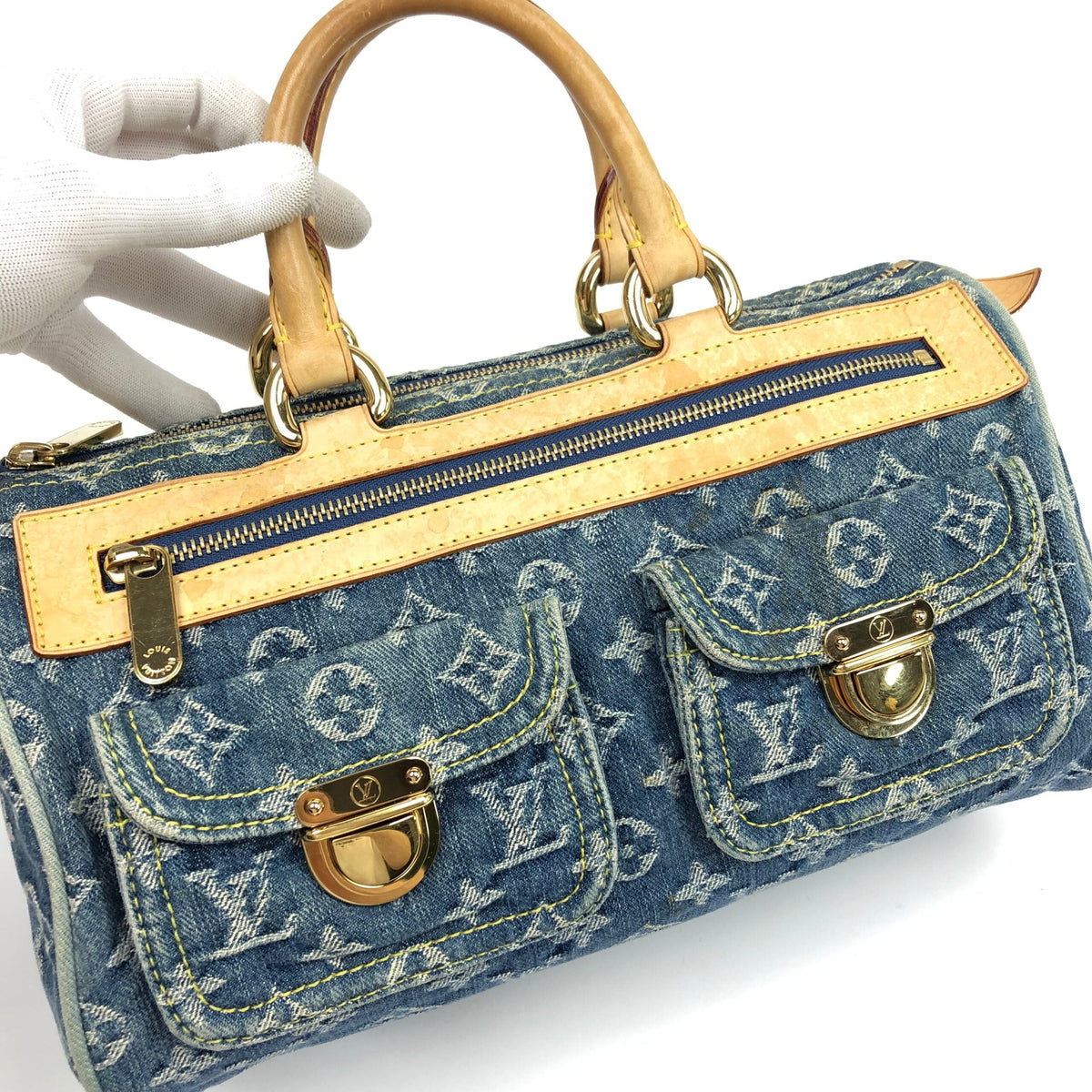 LOUIS VUITTON DENIM NEO SPEEDY BAG