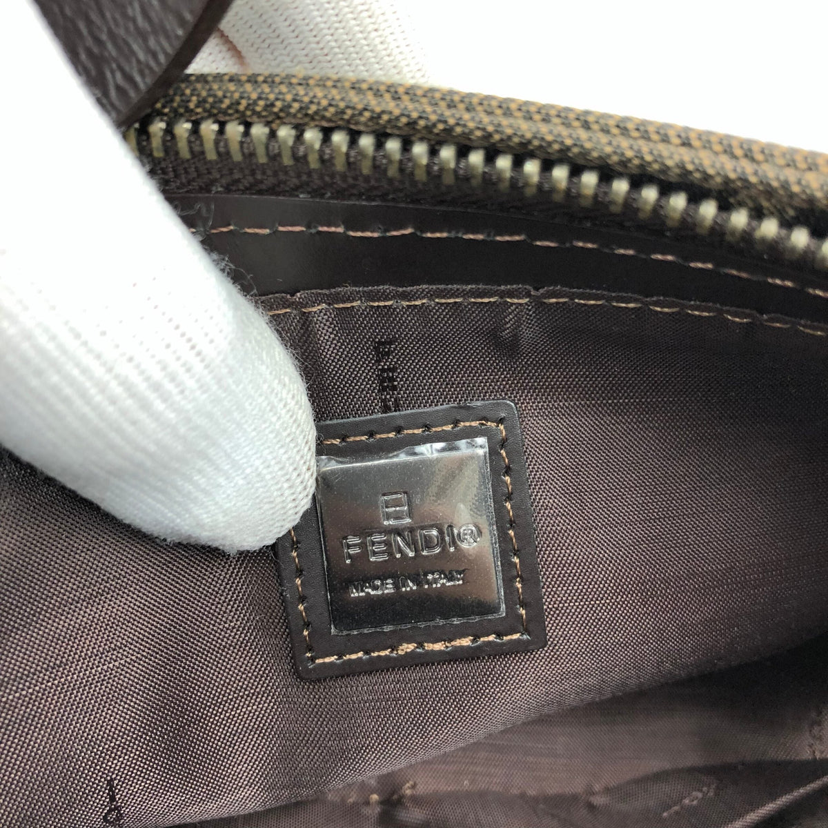 FENDI ZUCCA SHOULDER BAG