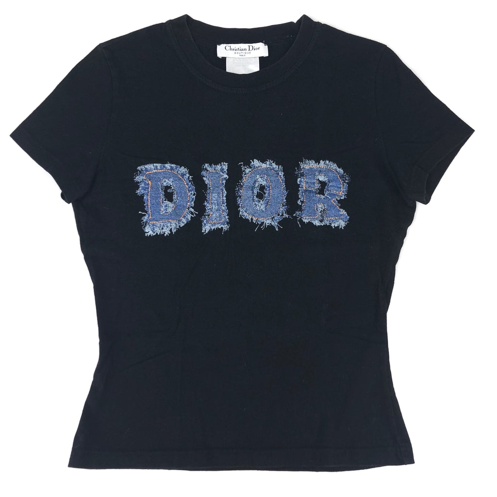 CHRISTIAN DIOR DENIM PRINT T-SHIRT
