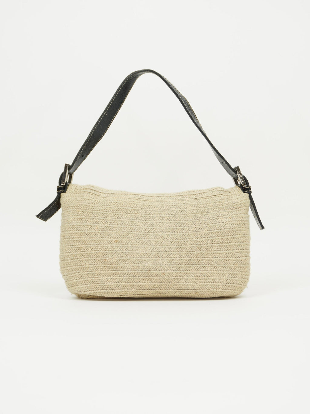 FENDI CROCHET BAGUETTE WITH DIAMANTÉ BUCKLE