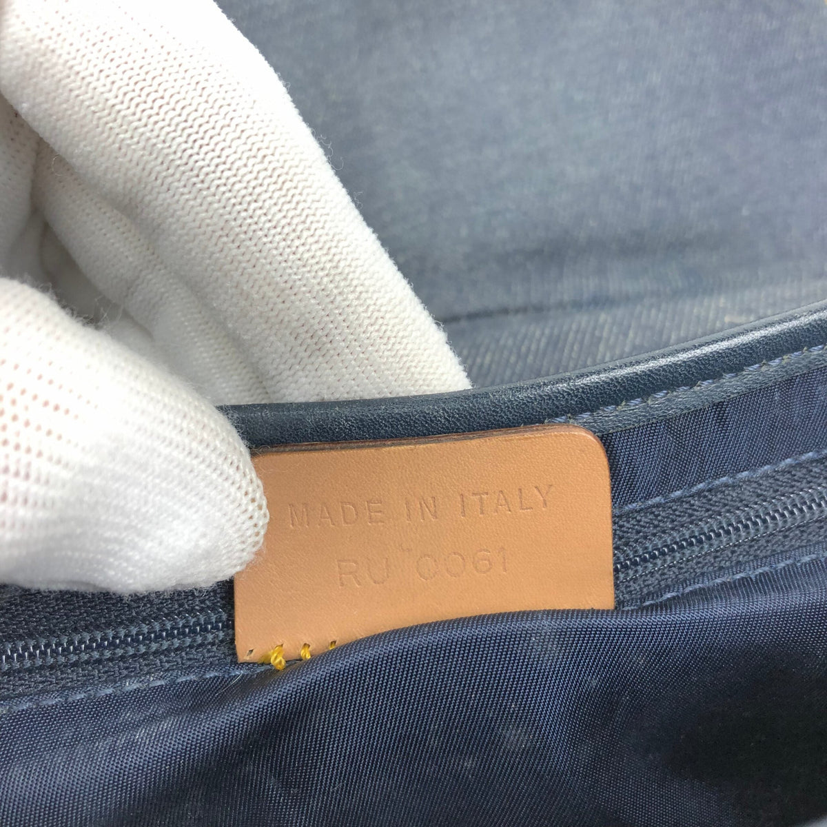 CHRISTIAN DIOR DENIM SADDLE BAG