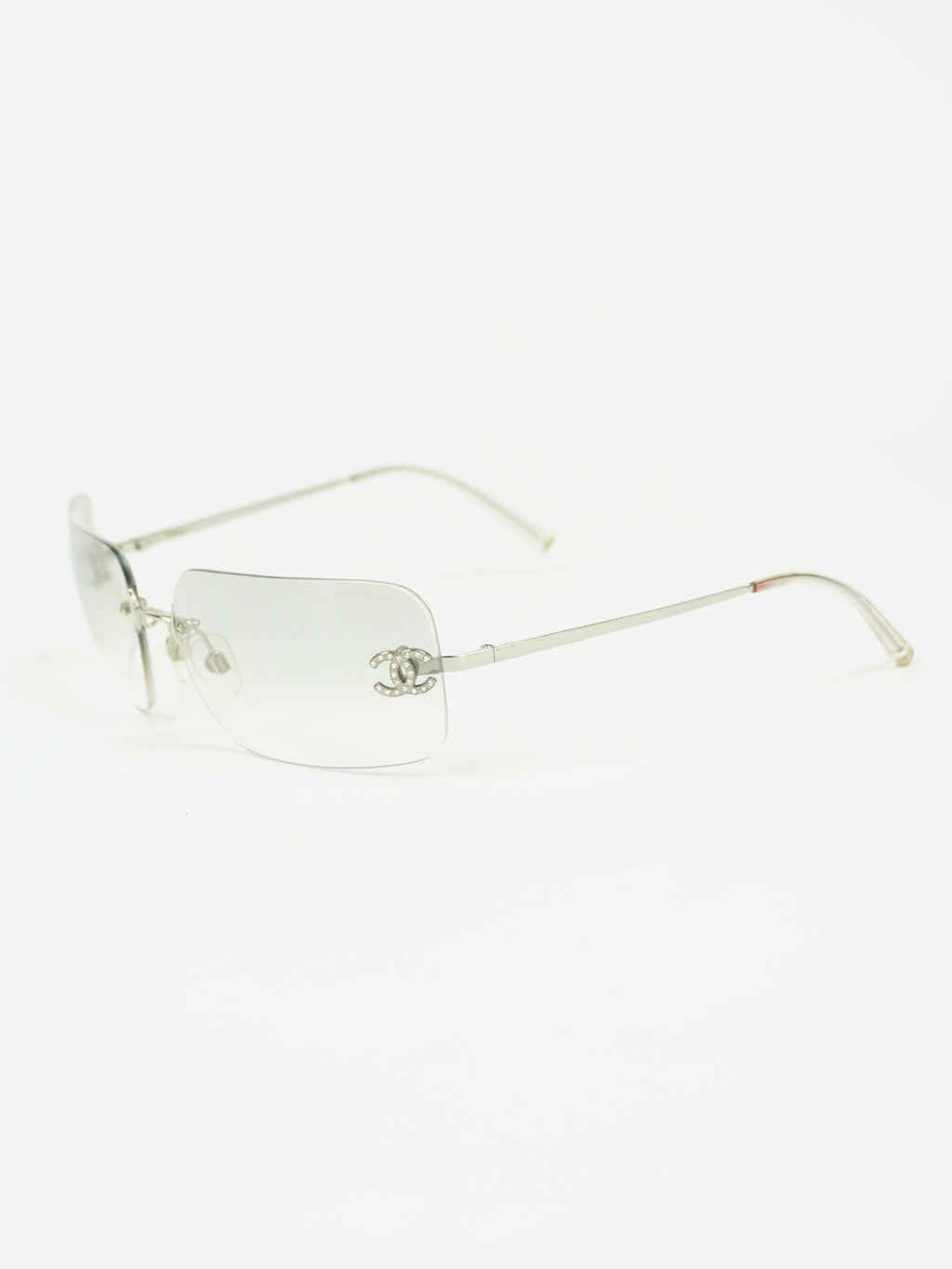 CHANEL RIMLESS RHINESTONE SUNGLASSES