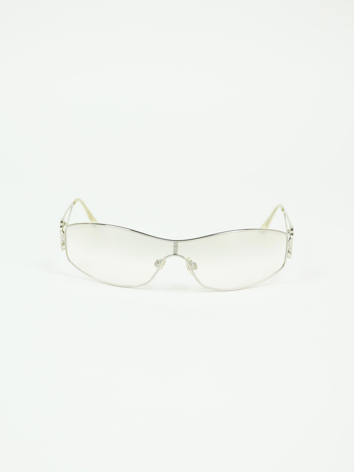 CHANEL RHINESTONE CC LOGO SUNGLASSES