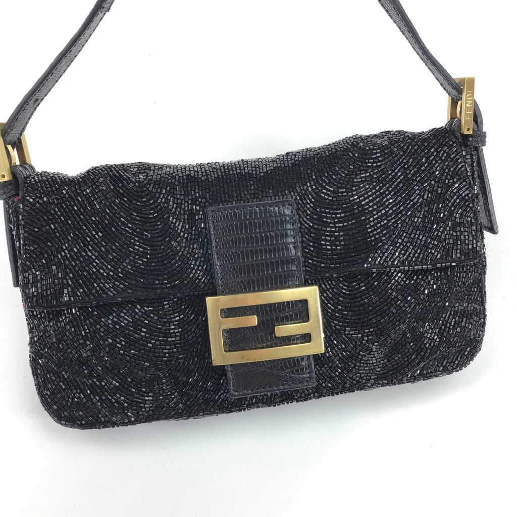 FENDI BEADED BAGUETTE BAG