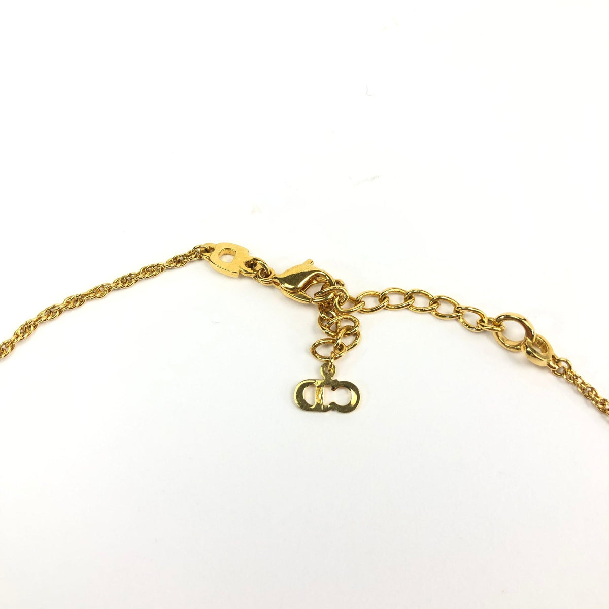 CHRISTIAN DIOR TAG NECKLACE