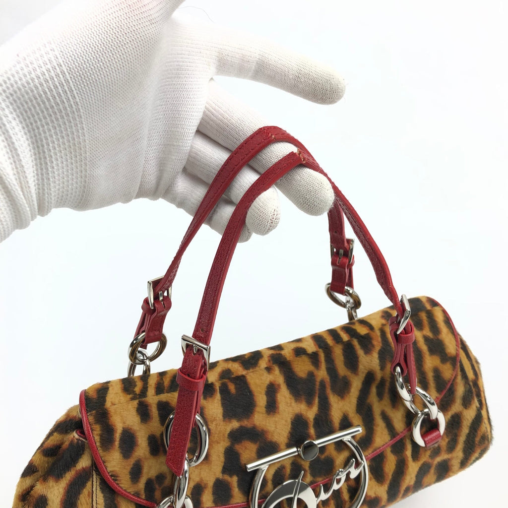 CHRISTIAN DIOR PONY HAIR CHEETAH BAG