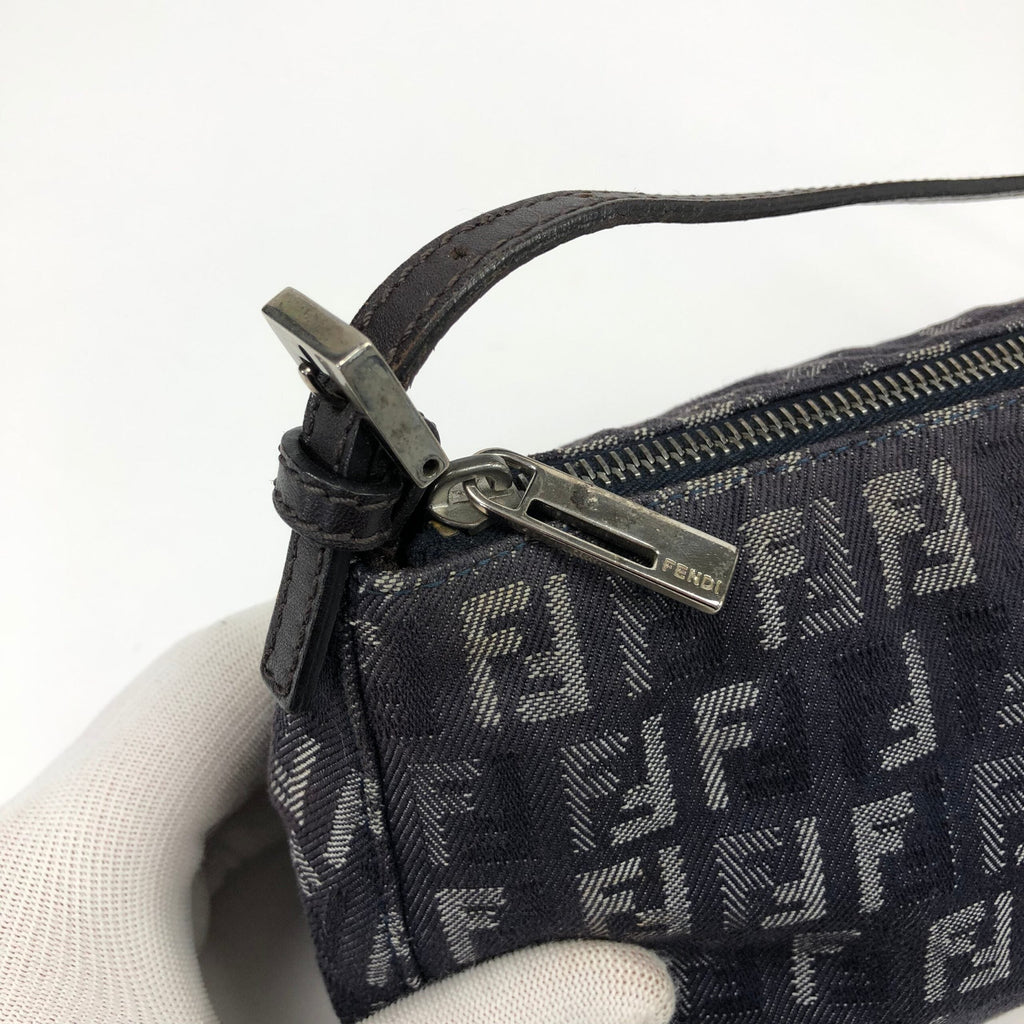 FENDI DENIM ZUCCA SHOULDER BAG