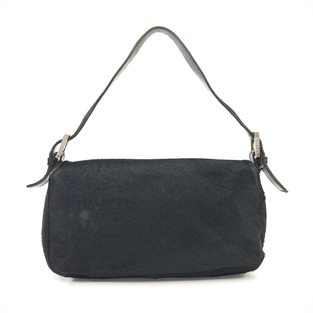 FENDI CALF HAIR BAGUETTE BAG