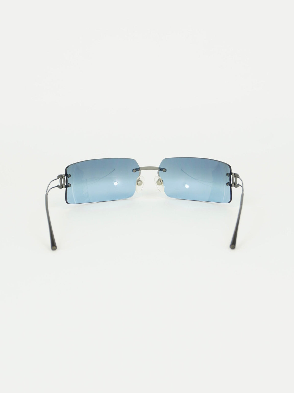 CHANEL RIMLESS RHINESTONE SUNGLASSES