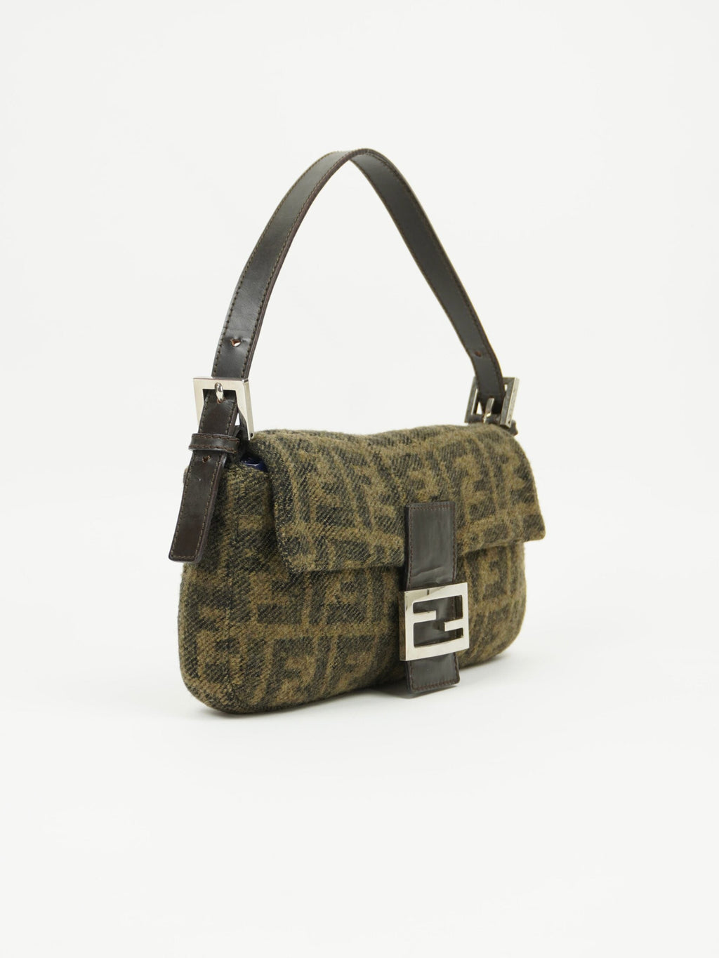 FENDI CASHMERE WOOL BAGUETTE
