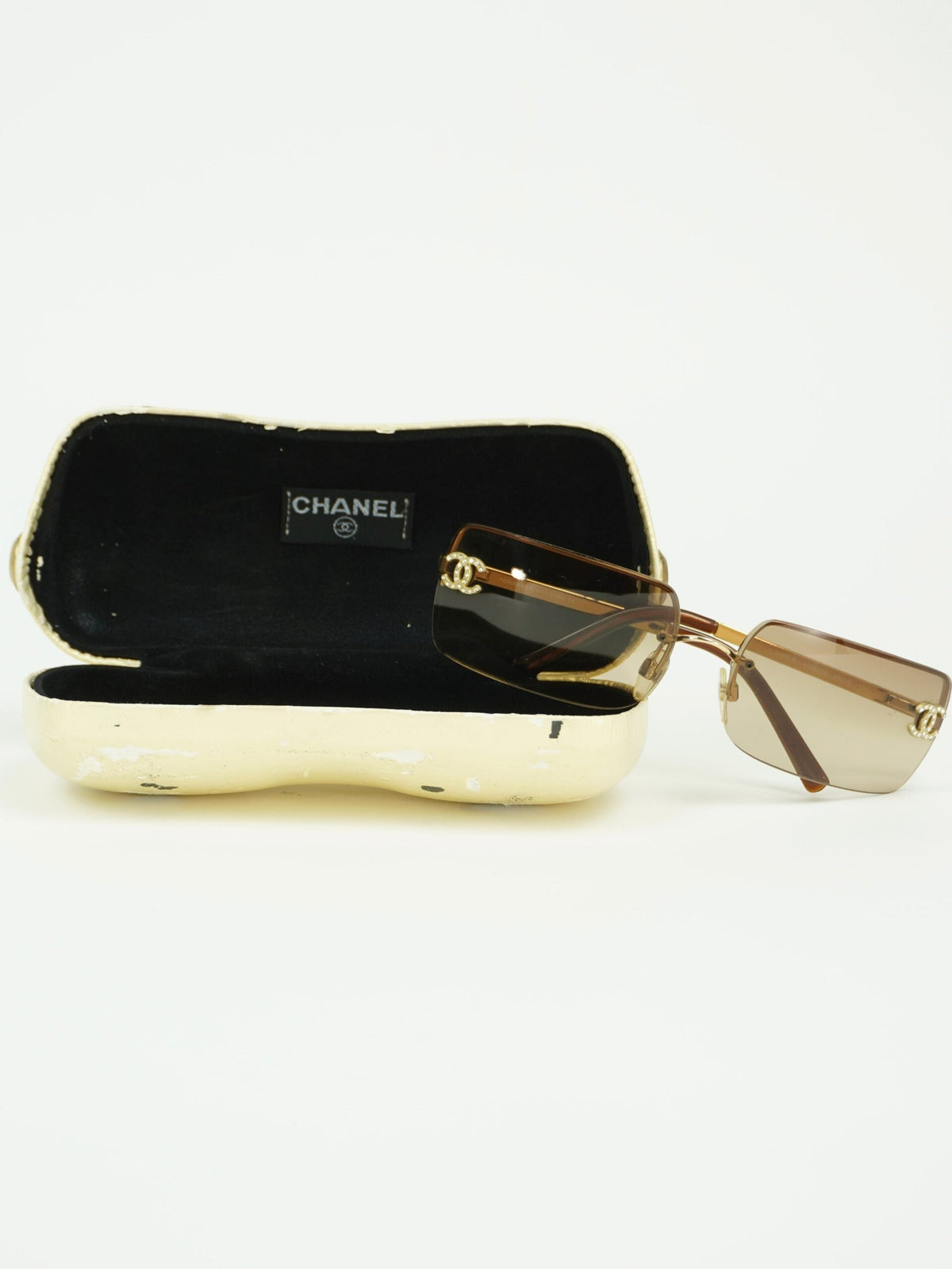CHANEL RHINESTONE SUNGLASSES