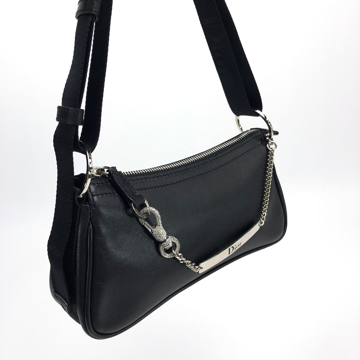 CHRISTIAN DIOR HARDCORE LEATHER SHOULDER BAG