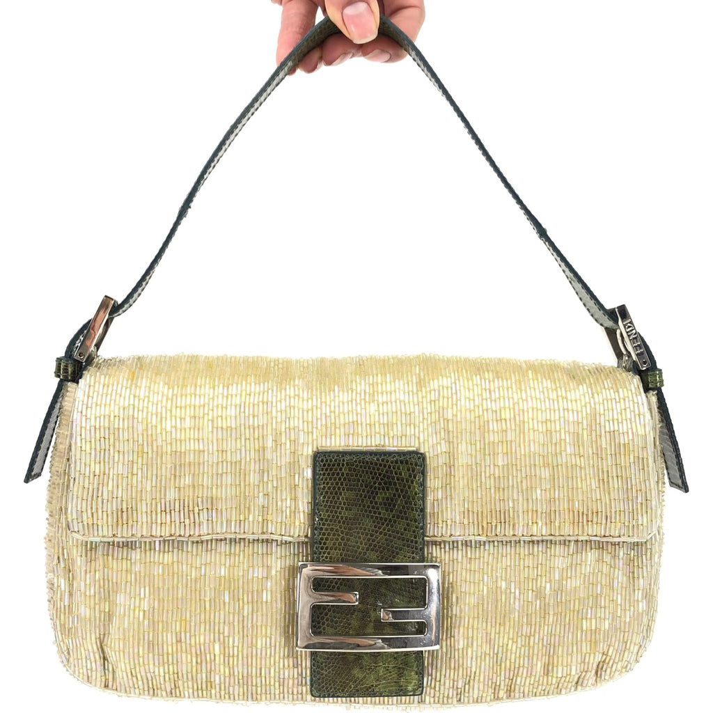 FENDI BEADED BAGUETTE BAG